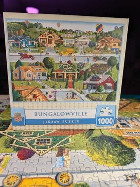 Bungalowville 1000 Piece Jigsaw Puzzle Village Scene